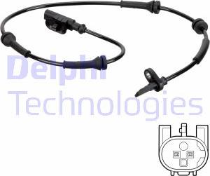 Delphi SS20831 - Sensor, revoluciones de la rueda parts5.com