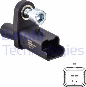 Delphi SS20760 - Sensor, wheel speed parts5.com