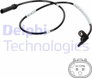 Delphi SS20784 - Sensor, wheel speed parts5.com