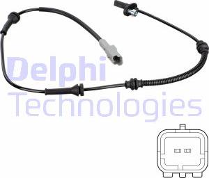 Delphi SS20780 - Sensor, revoluciones de la rueda parts5.com