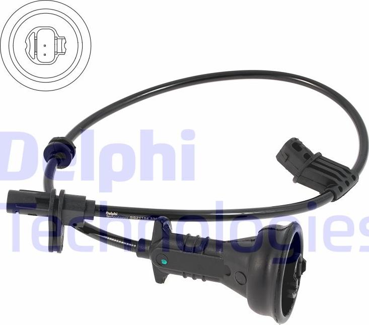 Delphi SS21154-12B1 - Sensor, Raddrehzahl parts5.com