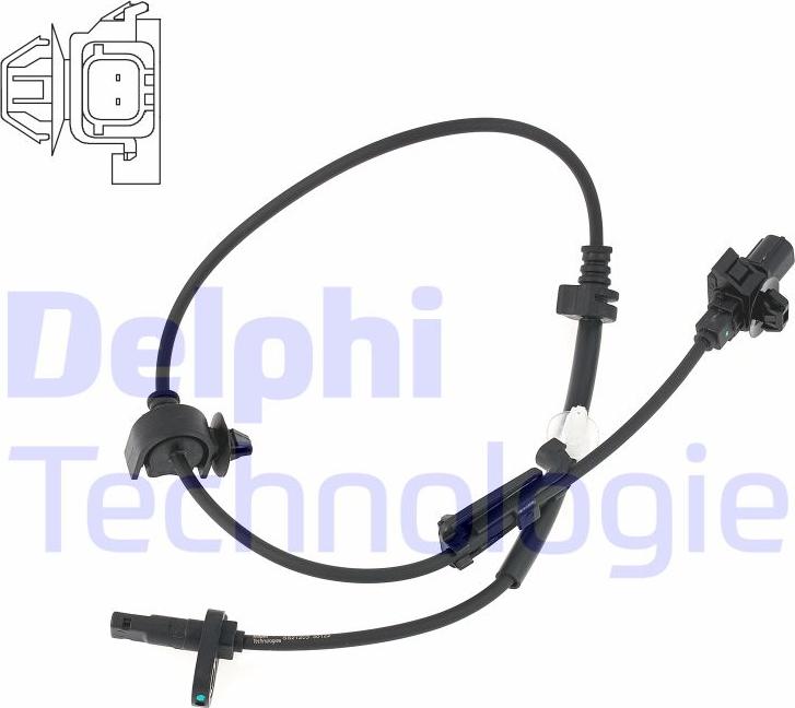 Delphi SS21203-12B1 - Sensor, revoluciones de la rueda parts5.com