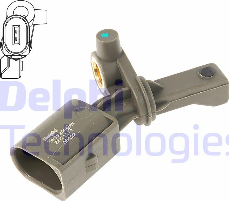 Delphi SS21274-12B1 - Senzor, broj okretaja kotača parts5.com