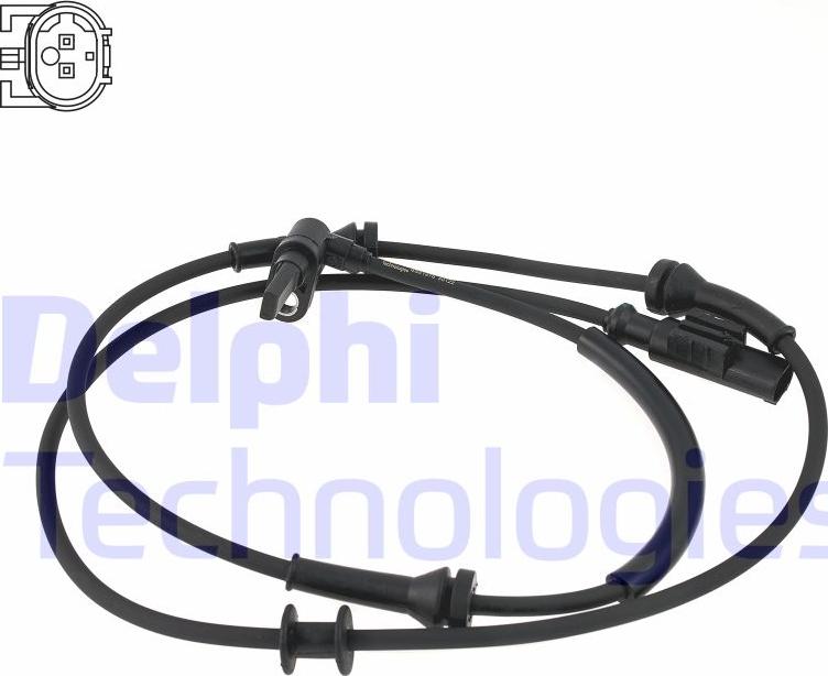 Delphi SS21278-12B1 - Sensor, revoluciones de la rueda parts5.com