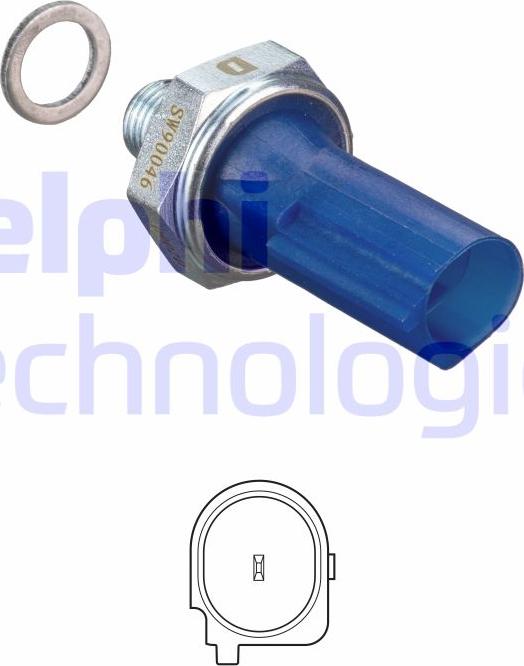 Delphi SW90046 - Sensor, presión de aceite parts5.com