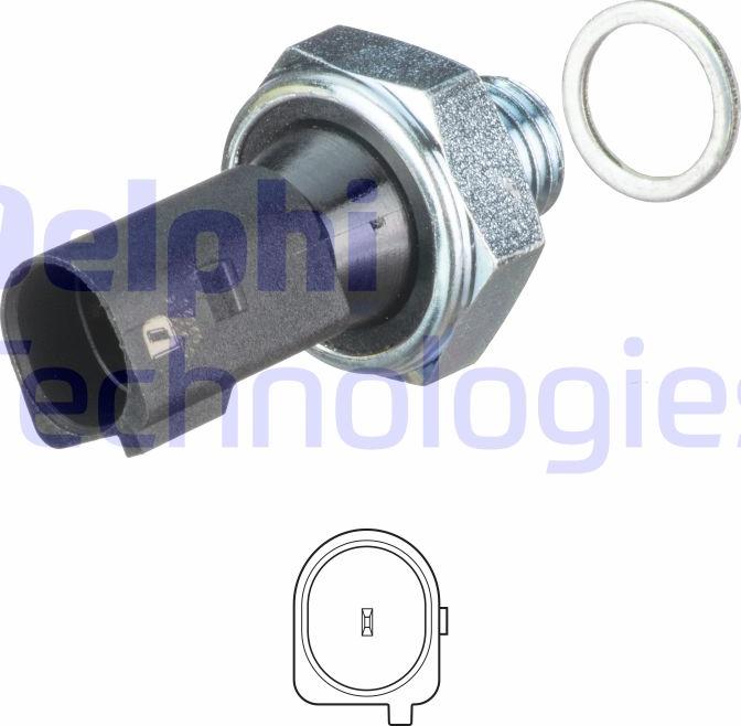 Delphi SW90056 - Датчик, давление масла parts5.com