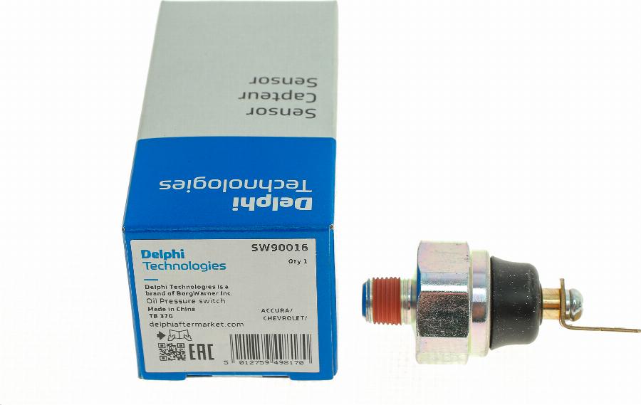 Delphi SW90016 - Датчик, налягане на маслото parts5.com