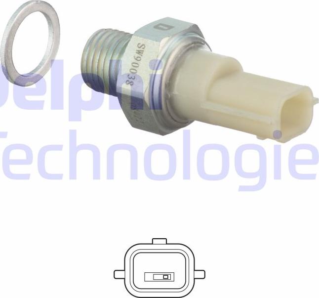 Delphi SW90038 - Senzor, pritisak ulja parts5.com