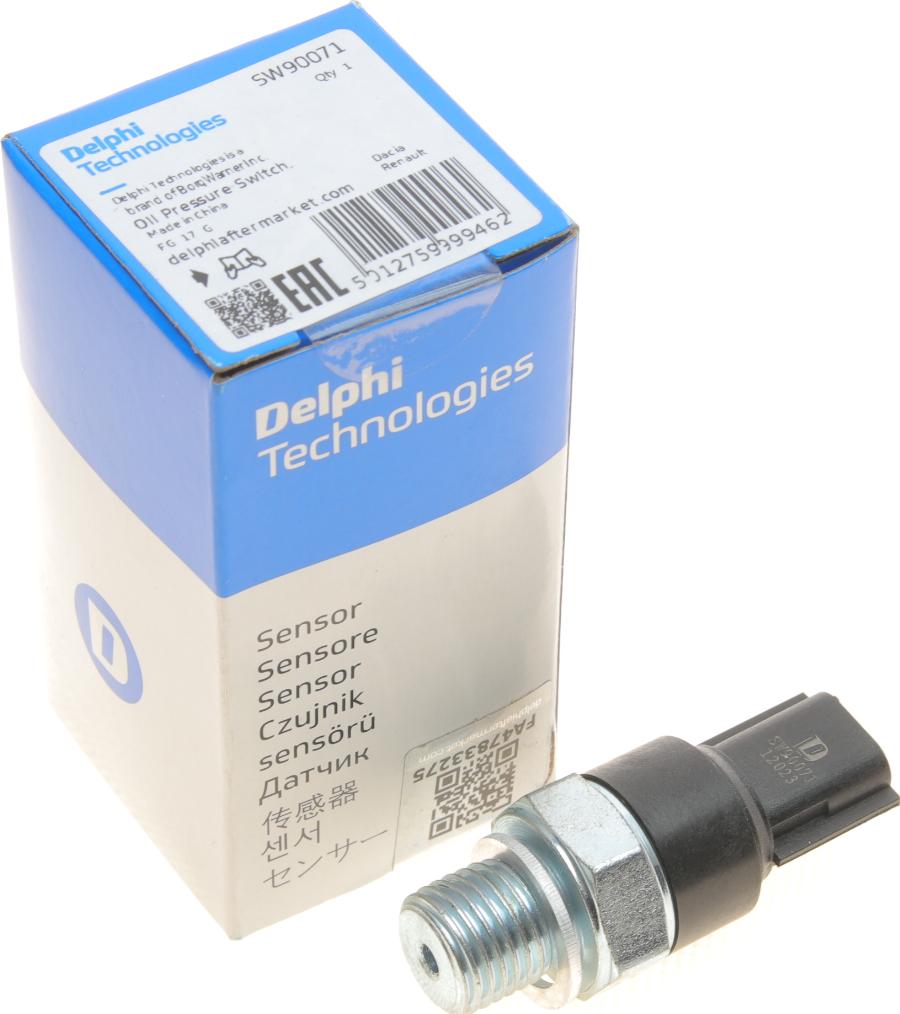 Delphi SW90071 - Sender Unit, oil pressure parts5.com