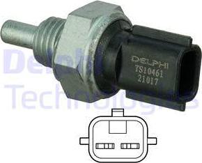 Delphi TS10461 - Sonde de température, liquide de refroidissement parts5.com