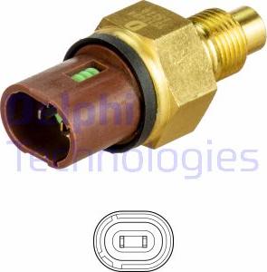 Delphi TS10484 - Sonde de température, liquide de refroidissement parts5.com