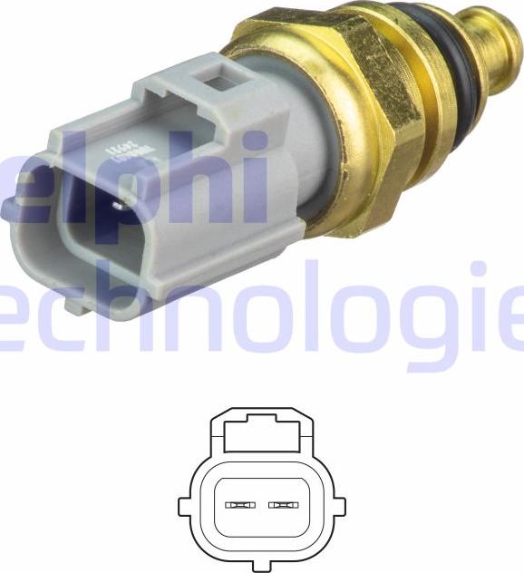 Delphi TS10481 - Snímač, teplota chladiva parts5.com