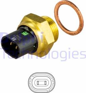 Delphi TS10483 - Senzor, temperatura rashladnog sredstva parts5.com