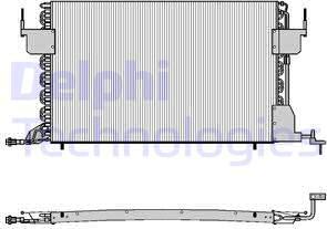 Delphi TSP0225021 - Lauhdutin, ilmastointilaite parts5.com