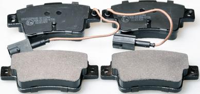 Denckermann B111244 - Brake Pad Set, disc brake parts5.com