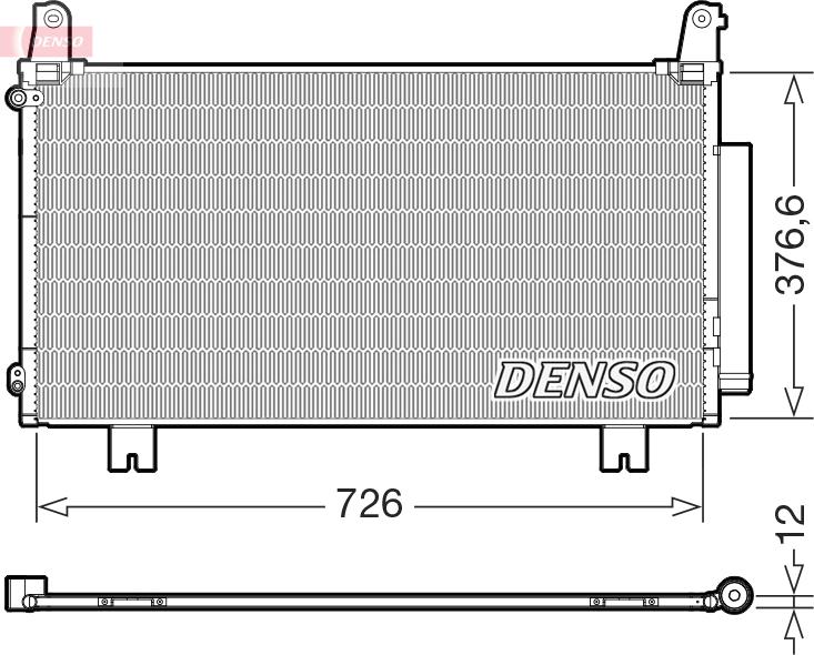 Denso DCN40034 - Συμπυκνωτής, σύστ. κλιματισμού parts5.com