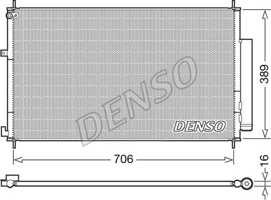 Denso DCN40024 - Kondensator, Klimaanlage parts5.com