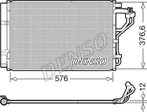 Denso DCN41010 - Condensator, climatizare parts5.com