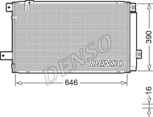 Denso DCN50049 - Конденсатор кондиционера parts5.com