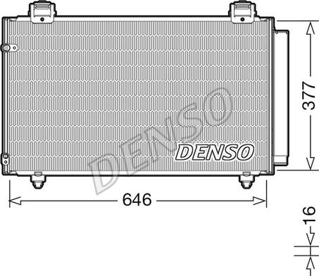 Denso DCN50043 - Condensateur, climatisation parts5.com