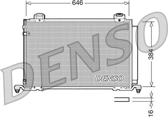 Denso DCN50026 - Συμπυκνωτής, σύστ. κλιματισμού parts5.com