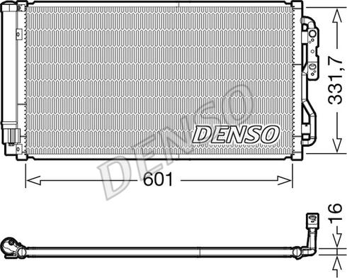 Denso DCN05033 - Condensator, climatizare parts5.com