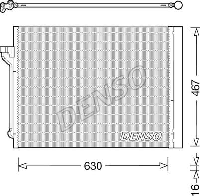 Denso DCN05029 - Kondenzator, klima-uređaj parts5.com