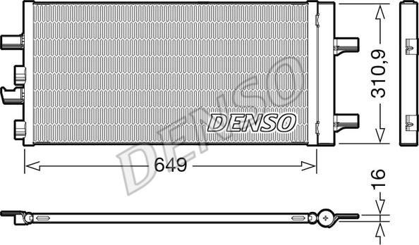 Denso DCN05104 - Condensator, climatizare parts5.com