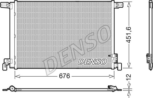 Denso DCN02008 - Condensator, climatizare parts5.com