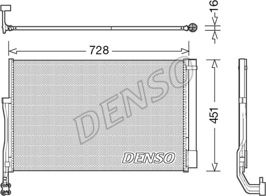 Denso DCN02007 - Condensador, aire acondicionado parts5.com