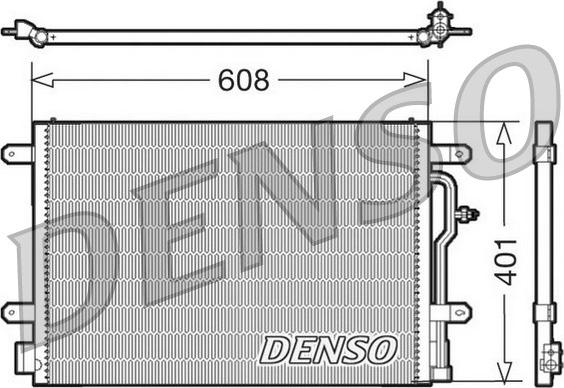 Denso DCN02012 - Skraplacz, klimatyzacja parts5.com