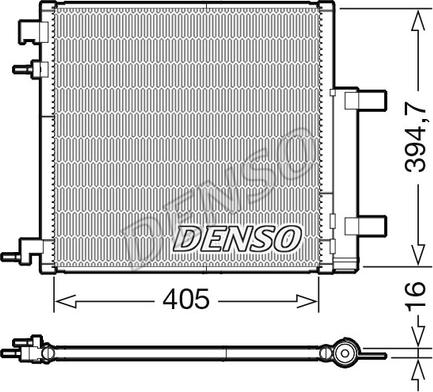 Denso DCN15006 - Kondenzator, klimatska naprava parts5.com