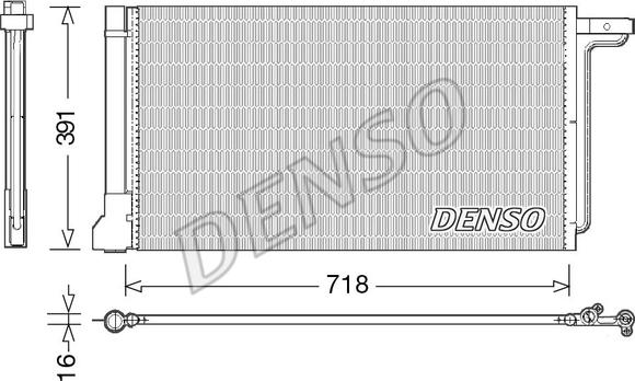 Denso DCN10028 - Condensador, aire acondicionado parts5.com