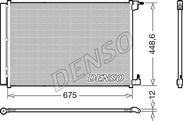 Denso DCN17060 - Kondenzator, klima-uređaj parts5.com