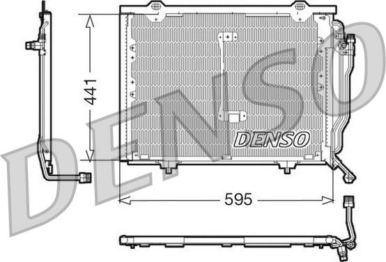 Denso DCN17012 - Kondenzator, klima-uređaj parts5.com