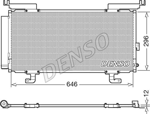 Denso DCN36004 - Kondenzátor, klíma parts5.com