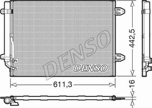 Denso DCN32013 - Kondenzátor, klimatizace parts5.com