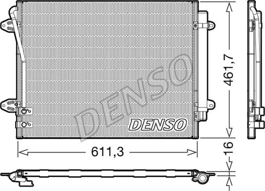 Denso DCN32012 - Kondenzátor, klimatizace parts5.com