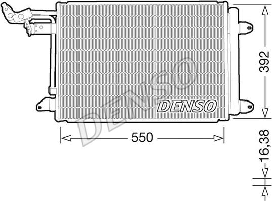 Denso DCN32032 - Συμπυκνωτής, σύστ. κλιματισμού parts5.com