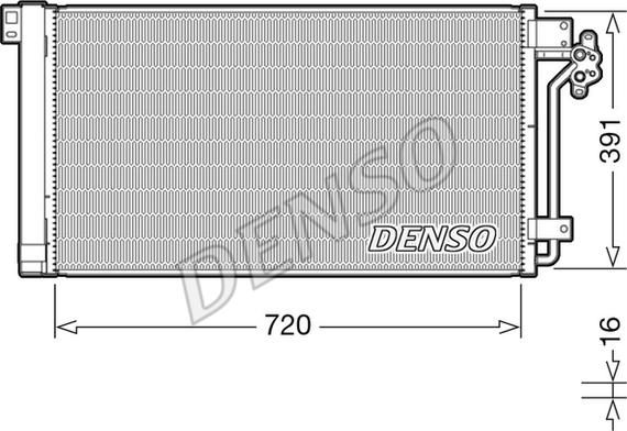 Denso DCN32020 - Condenser, air conditioning parts5.com