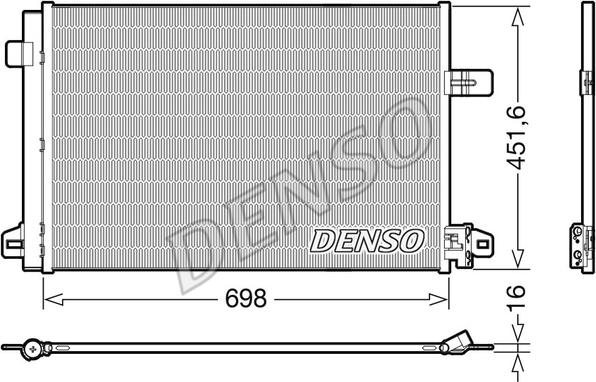 Denso DCN32028 - Kondenzátor, klíma parts5.com