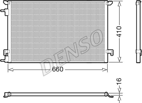 Denso DCN20045 - Condensator, climatizare parts5.com