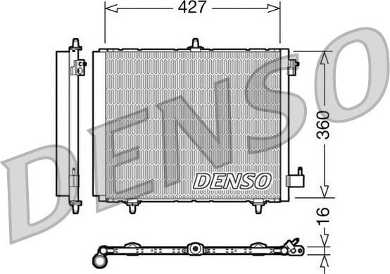 Denso DCN21009 - Condensator, climatizare parts5.com