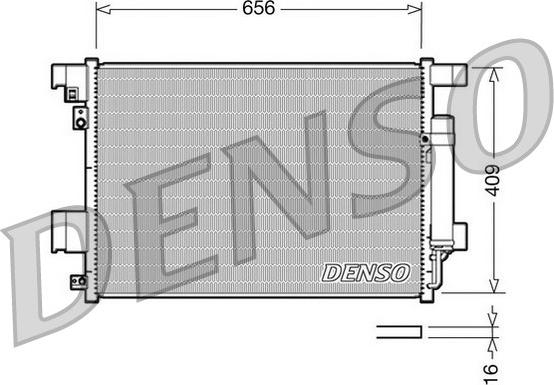 Denso DCN21001 - Condensador, aire acondicionado parts5.com