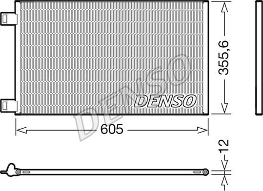 Denso DCN23041 - Kondansatör, klima sistemi parts5.com