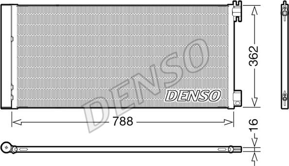 Denso DCN23042 - Condenser, air conditioning parts5.com