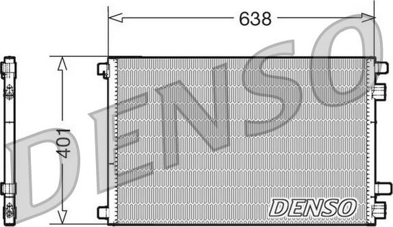 Denso DCN23012 - Lauhdutin, ilmastointilaite parts5.com