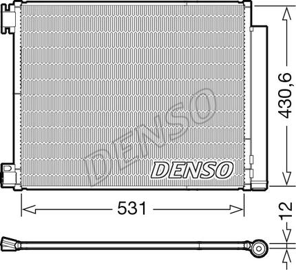 Denso DCN23039 - Kondenzátor klimatizácie parts5.com