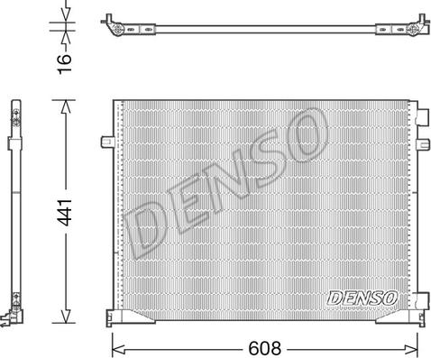 Denso DCN23035 - Kondensator, Klimaanlage parts5.com