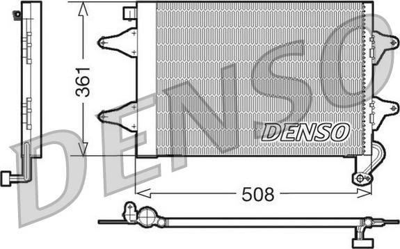 Denso DCN27004 - Кондензатор, климатизация parts5.com